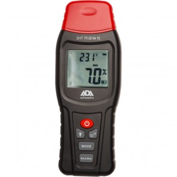 Измеритель влажности и температуры контактный ADA ZHT 70 (2 in 1) (древесина, стройматериалы, температура воздуха)